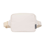 Travel shoulder bag, recycled polyester, main compartment, 1L off white colour