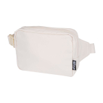 Travel shoulder bag, recycled polyester, main compartment, 1L off white colour