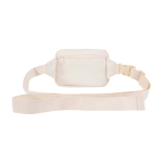 Travel shoulder bag, recycled polyester, main compartment, 1L off white colour