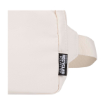 Travel shoulder bag, recycled polyester, main compartment, 1L off white colour