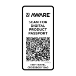 Travel shoulder bag, recycled polyester, main compartment, 1L off white colour