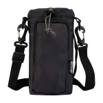 Eco bottle travel case, sustainable materials, 2L black colour