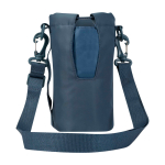 Eco bottle travel case, sustainable materials, 2L cyan blue colour