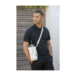 Eco bottle travel case, sustainable materials, 2L cyan blue colour