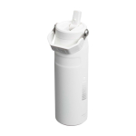 Recycled stainless steel bottle, 700ml, Stanley IceFlow™ 2.0 white/blue colour