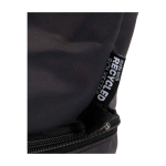 Recycled polyester toiletry bag, large bottom compartment, 6L black colour