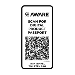 Recycled polyester toiletry bag, large bottom compartment, 6L black colour