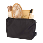 Eco travel toiletry bag, main compartment, 2L black colour