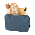Eco travel toiletry bag, main compartment, 2L cyan blue colour