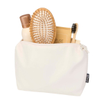 Eco travel toiletry bag, main compartment, 2L off white colour