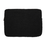 Recycled sherpa laptop sleeve, inner pockets, 13” black colour