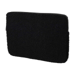Recycled sherpa laptop sleeve, inner pockets, 13” black colour