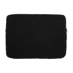 Recycled sherpa laptop sleeve, inner pockets, 13” black colour