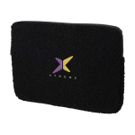 Recycled sherpa laptop sleeve, inner pockets, 13” black colour
