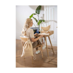 Recycled sherpa laptop sleeve, inner pockets, 13” natural colour