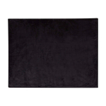 Recycled sherpa blanket, soft touch, 126 x 152 cm black colour