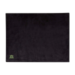 Recycled sherpa blanket, soft touch, 126 x 152 cm black colour