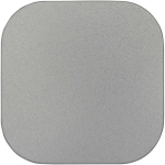 Vanilla scented candle in a square tin 50g matt silver colour third front view