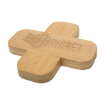 Small bamboo trivet, rounded corners natural colour