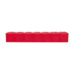Weekly pill organiser, seven labelled compartments red colour