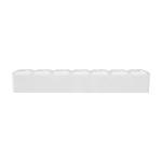 Weekly pill organiser, seven labelled compartments white colour