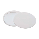 Elegant sliding makeup mirror, quick touch-ups white colour