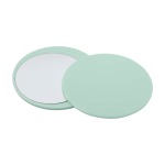 Elegant sliding makeup mirror, quick touch-ups mist green colour