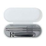 Manicure set, essential grooming tools white colour