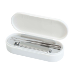 Manicure set, essential grooming tools white colour