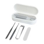 Manicure set, essential grooming tools white colour