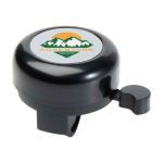 Bicycle bell, aluminium and plastic, loud sound black colour