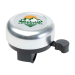 Bicycle bell, aluminium and plastic, loud sound silver colour