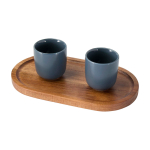Elegant serving tray, high-quality acacia wood wood colour