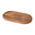 Elegant serving tray, high-quality acacia wood wood colour