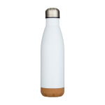 Double-wall stainless steel bottle, cork base, 500ml second front view