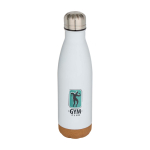 Double-wall stainless steel bottle, cork base, 500ml pad printing view