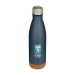 Double-wall stainless steel bottle, cork base, 500ml pad printing view