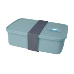Recycled plastic lunch boxes for businesses 800 ml mint green colour pad printing view