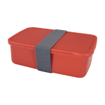 Recycled plastic lunch boxes for businesses 800 ml salmon colour