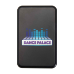 Magnetic wireless power bank, recycled plastic, 10,000 mAh black colour