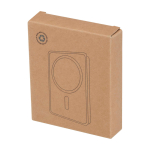 Magnetic wireless power bank, recycled plastic, 10,000 mAh black colour