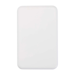 Magnetic wireless power bank, recycled plastic, 10,000 mAh white colour