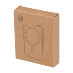 Magnetic wireless power bank, recycled plastic, 10,000 mAh white colour