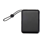 Recycled plastic power bank, fast charging, 10,000 mAh black colour