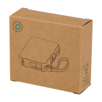 Recycled plastic power bank, fast charging, 10,000 mAh white colour