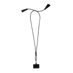 Smartphone lanyard, recycled plastic, 5-in-1 cable, 100W
