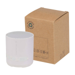 Wireless speaker, recycled plastic, built-in microphone, 3W white colour