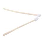 Phone lanyard, eco bamboo detail, centre accent white colour