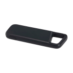 Eco power bank, water-resistant, carabiner, 5,000 mAh black colour