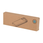 Eco power bank, water-resistant, carabiner, 5,000 mAh white colour